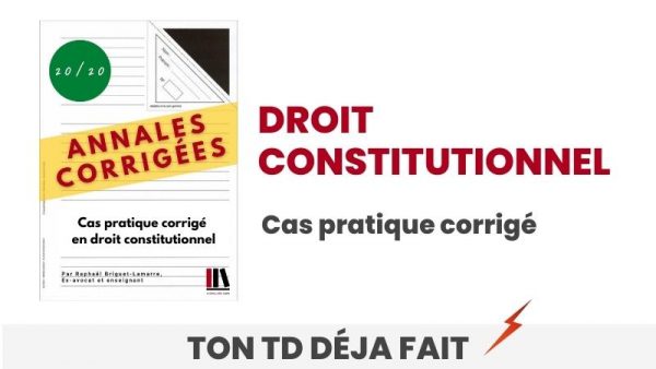 Cours de Droit constitutionnel | Aideauxtd.com