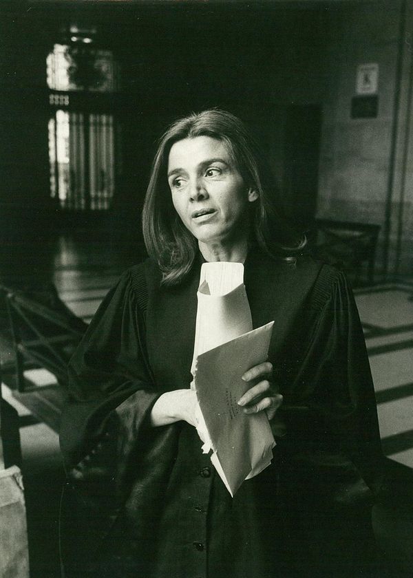 Gisèle Halimi au procès de Bobigny (1972)