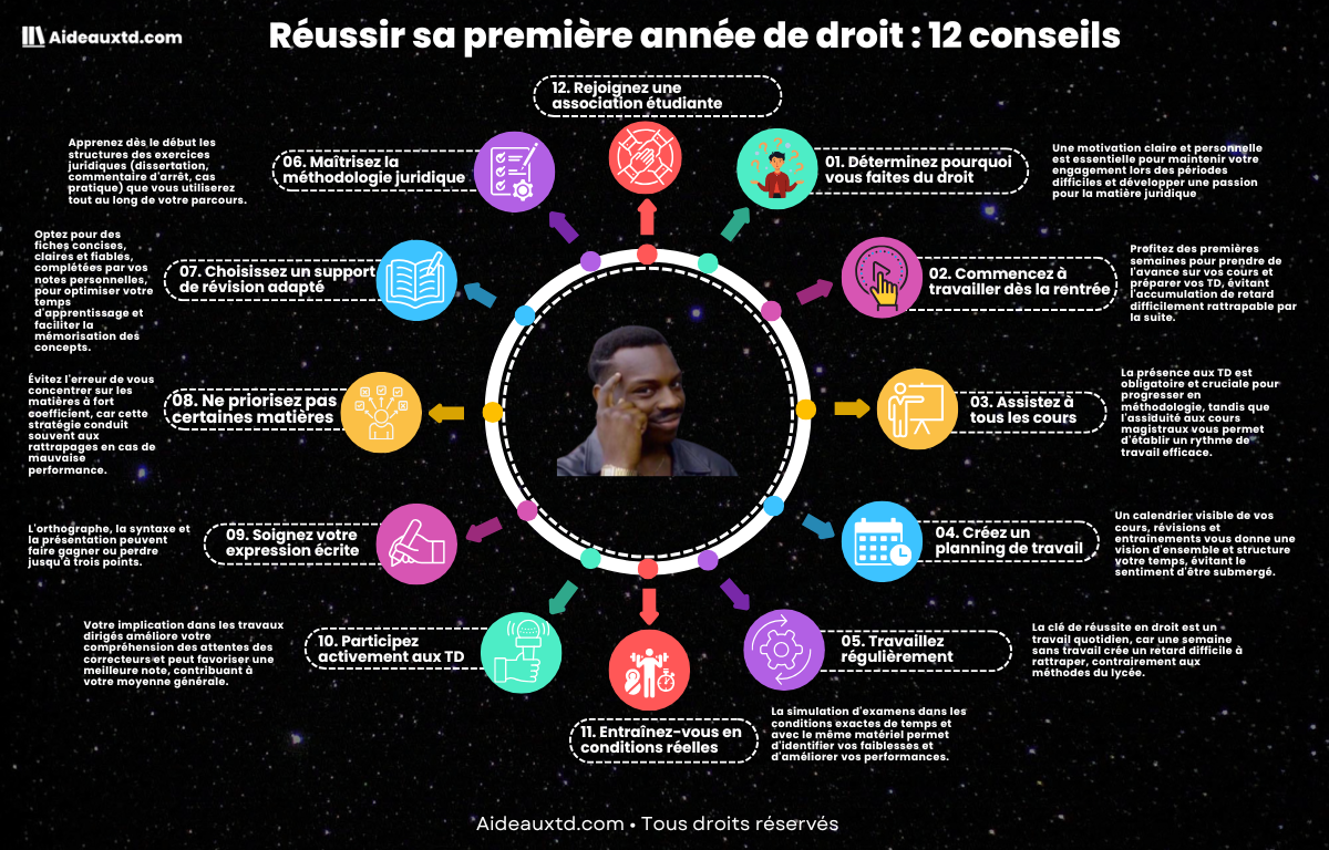 Article 12 conseils pour reussir sa premiere annee de droit 1