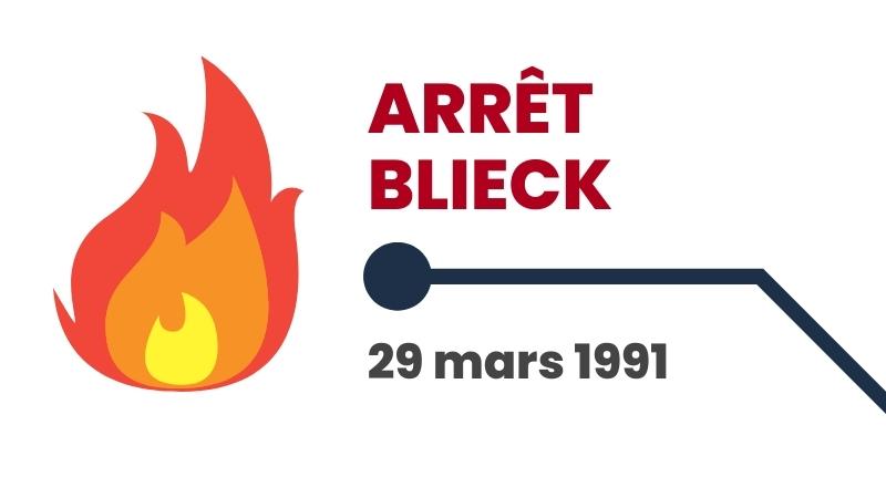 L’arrêt Blieck du 29 mars 1991