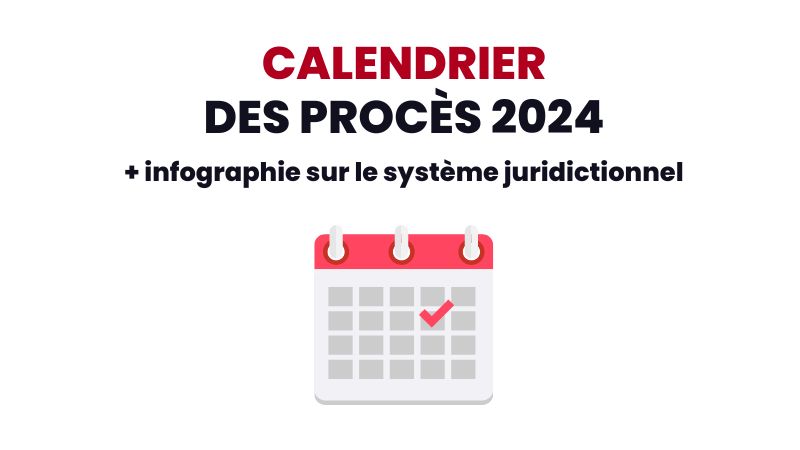 Calendrier des procès à venir 2026