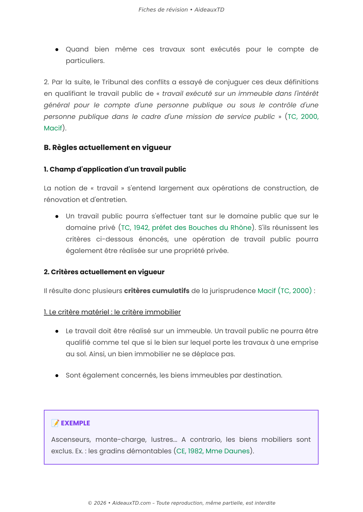 Fiches de révision — Droit administratif des biens