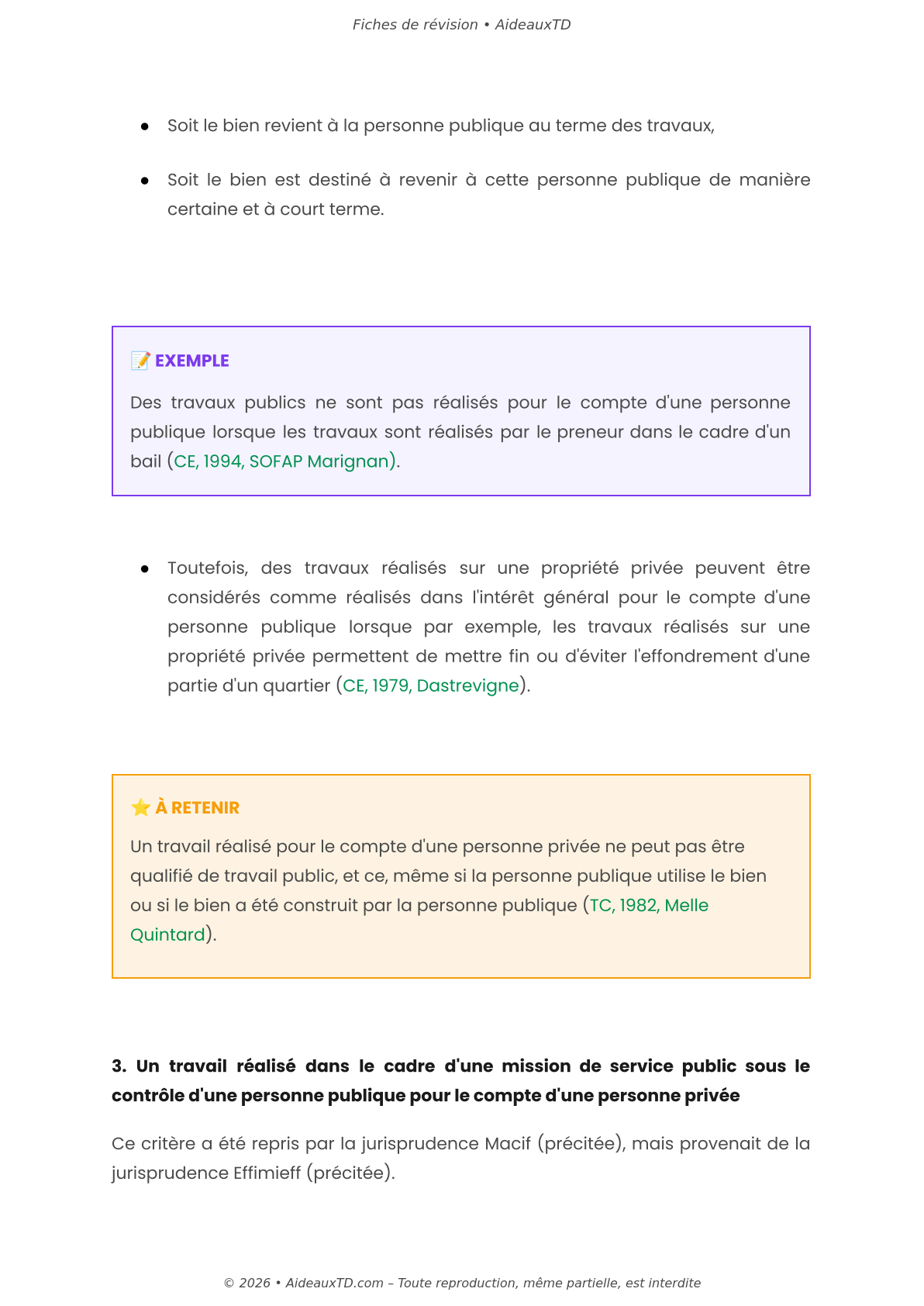 Fiches de révision — Droit administratif des biens