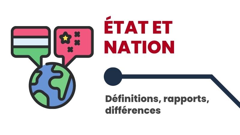 L&rsquo;Etat et la Nation (définitions, rapports, différences)