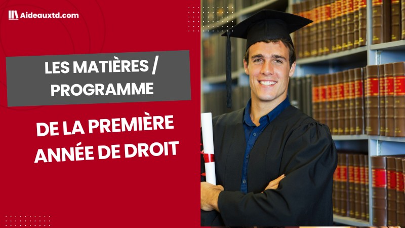 Programme / matières L1 Droit