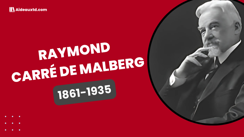 Raymond Carré de Malberg (1861-1935) – Biographie