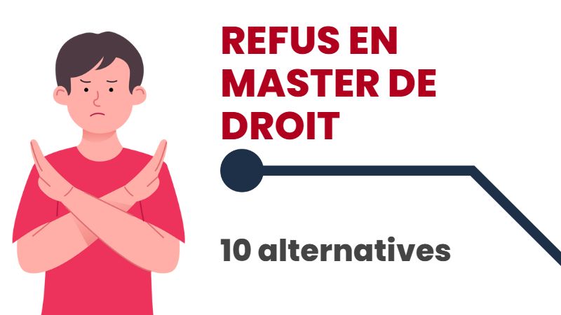 Refus en master de droit : que faire ? 10 alternatives