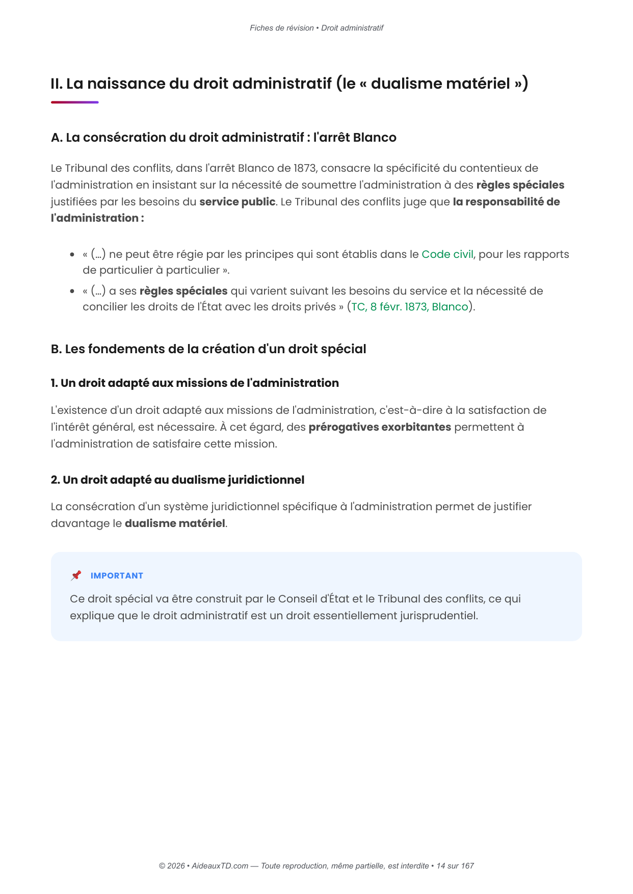 Fiches de révision — Droit administratif