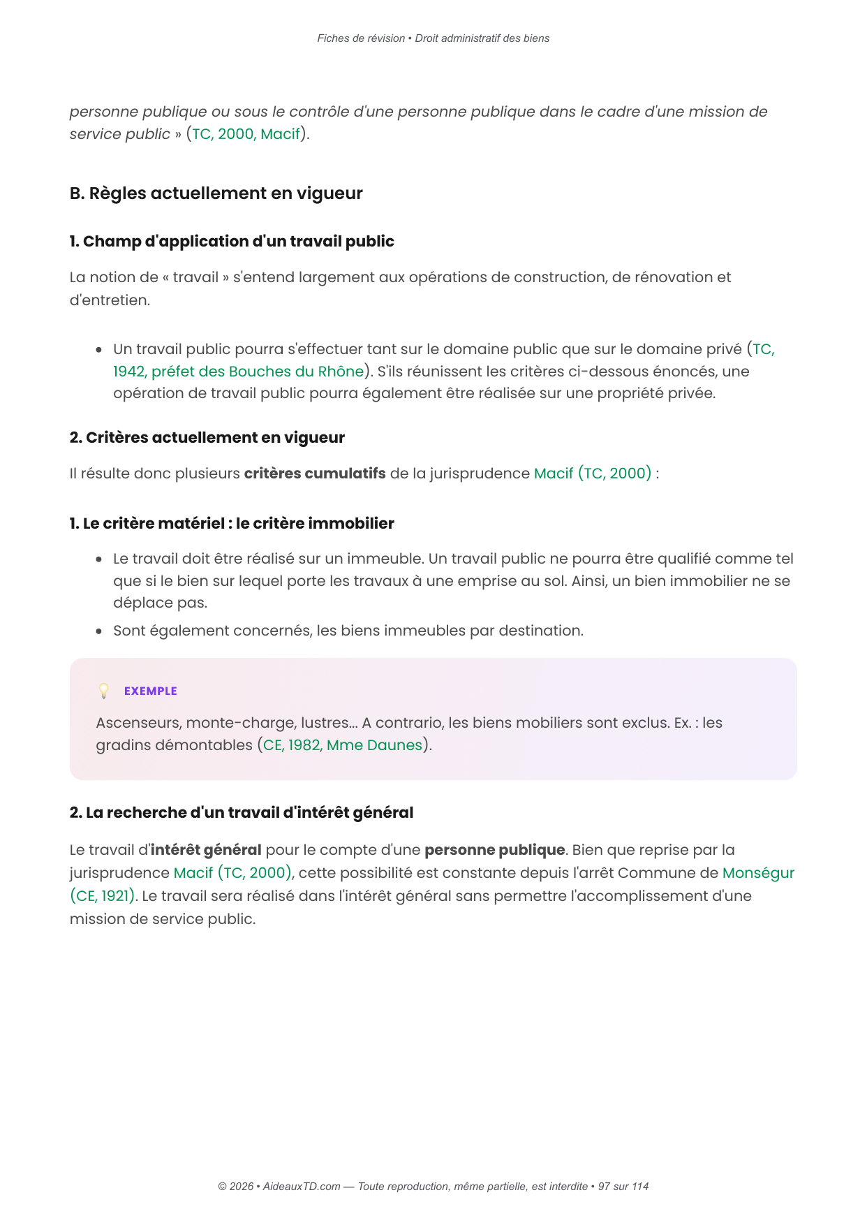Fiches de révision — Droit administratif des biens