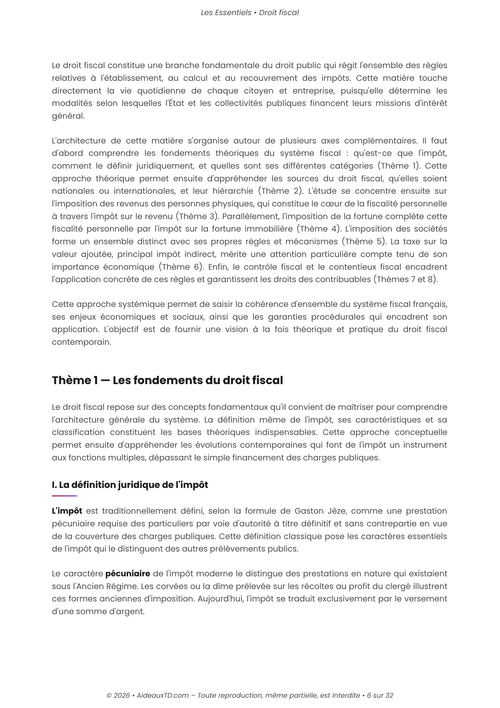 L&rsquo;Essentiel — Droit Fiscal