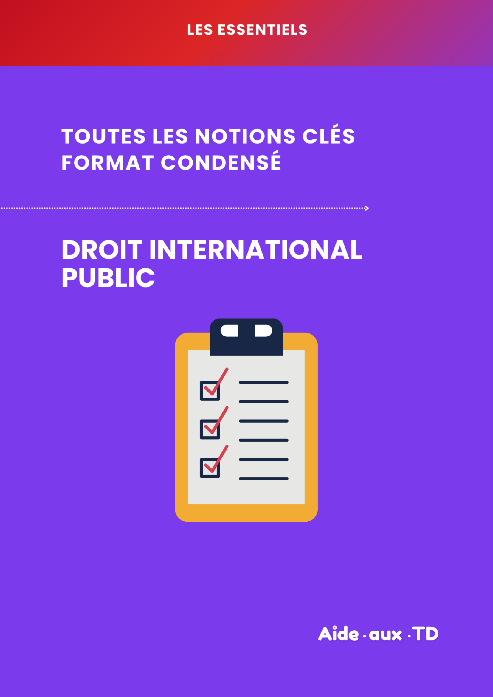 L&rsquo;Essentiel — Droit International Public