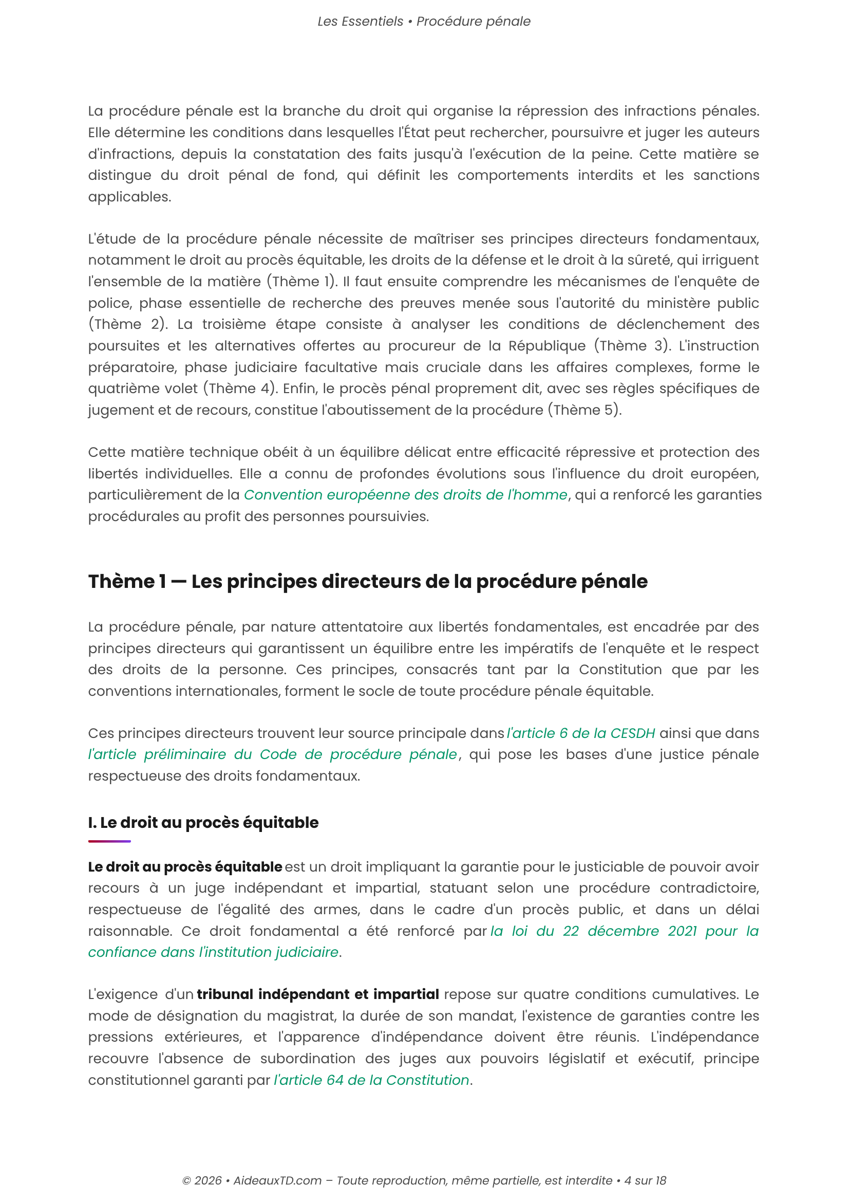 L&rsquo;Essentiel — Procédure Pénale