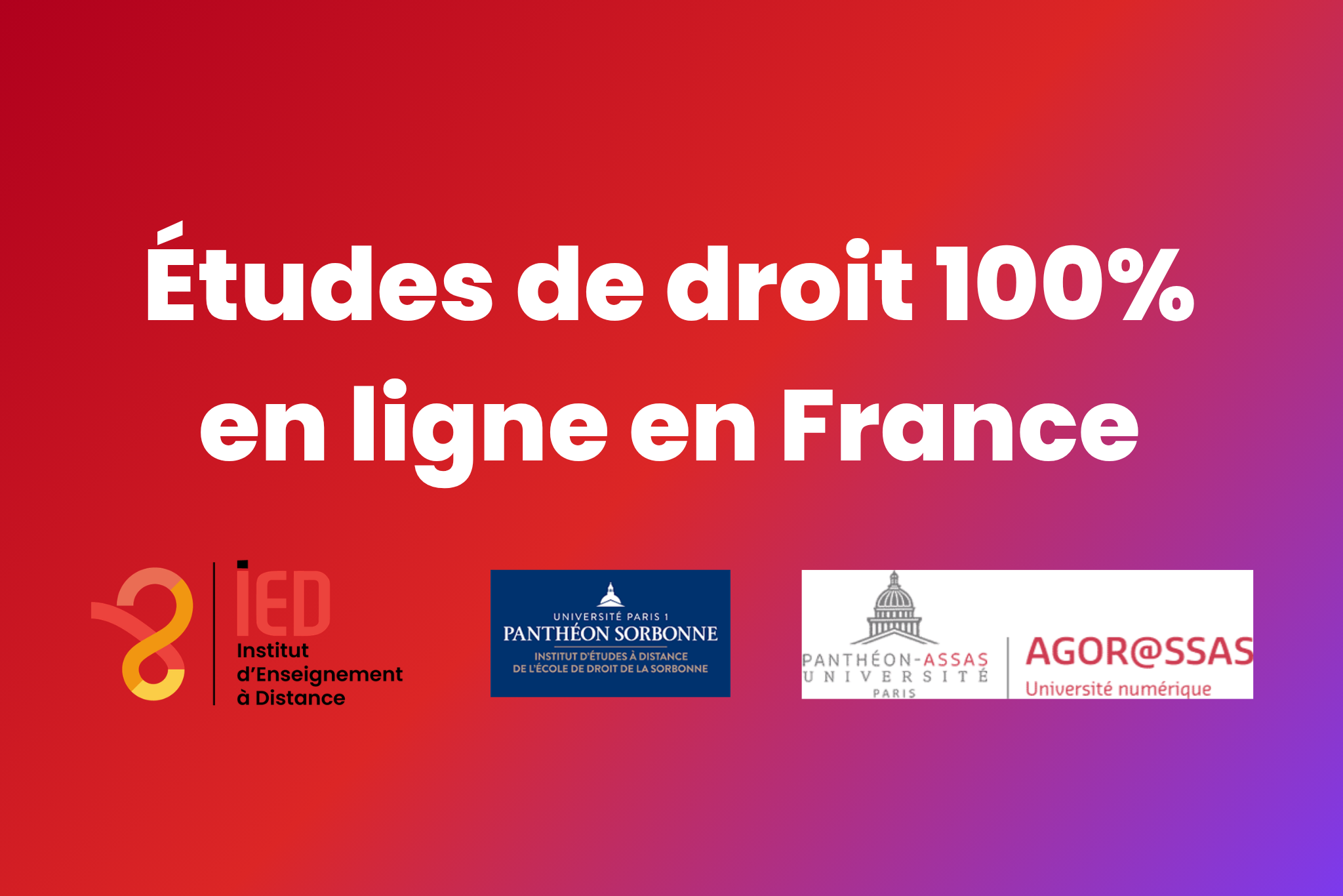 Études de droit 100% en ligne en France : guide 2026 (formations, diplômes, plateformes)