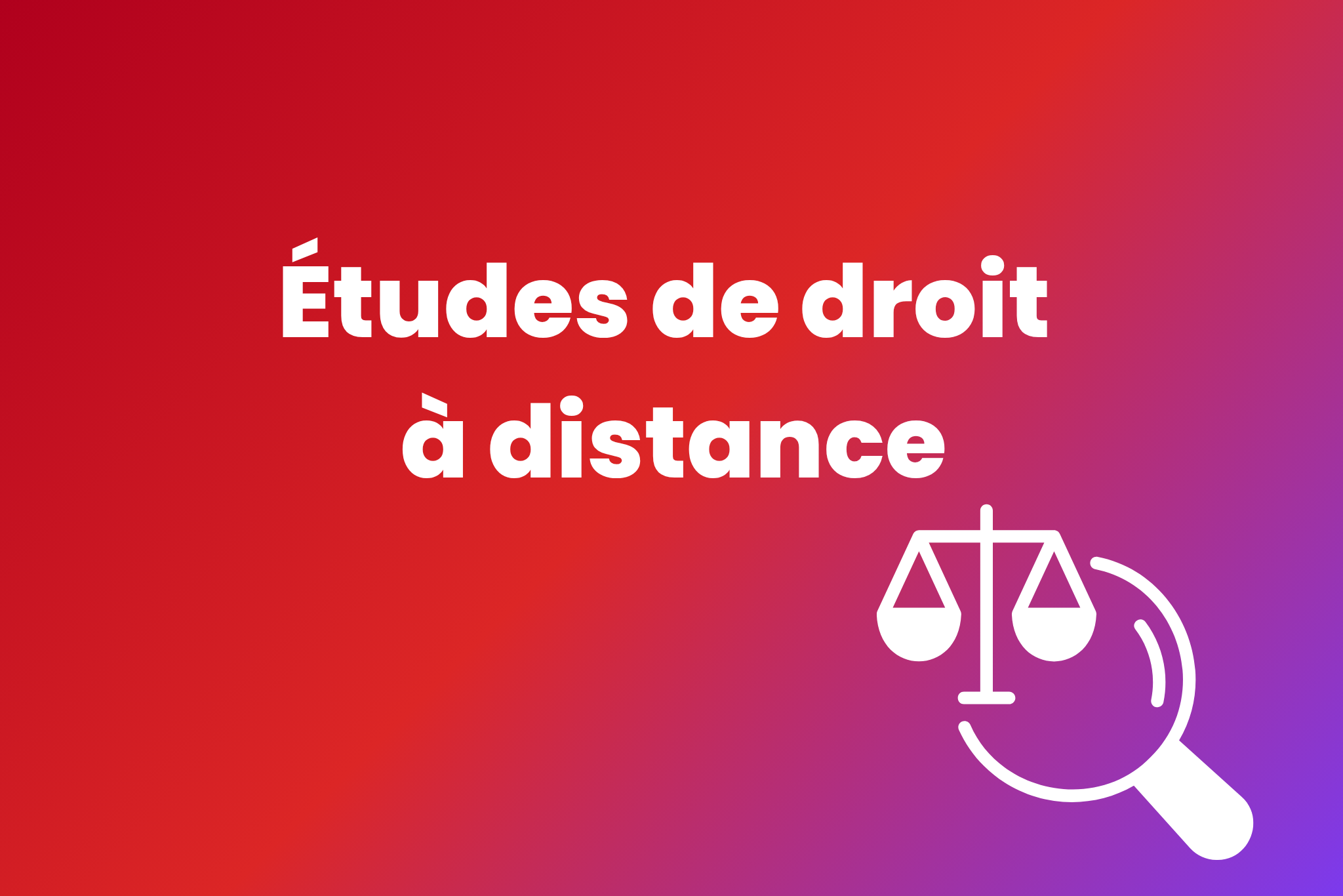 Études de droit à distance en 2026 : tous les parcours possibles