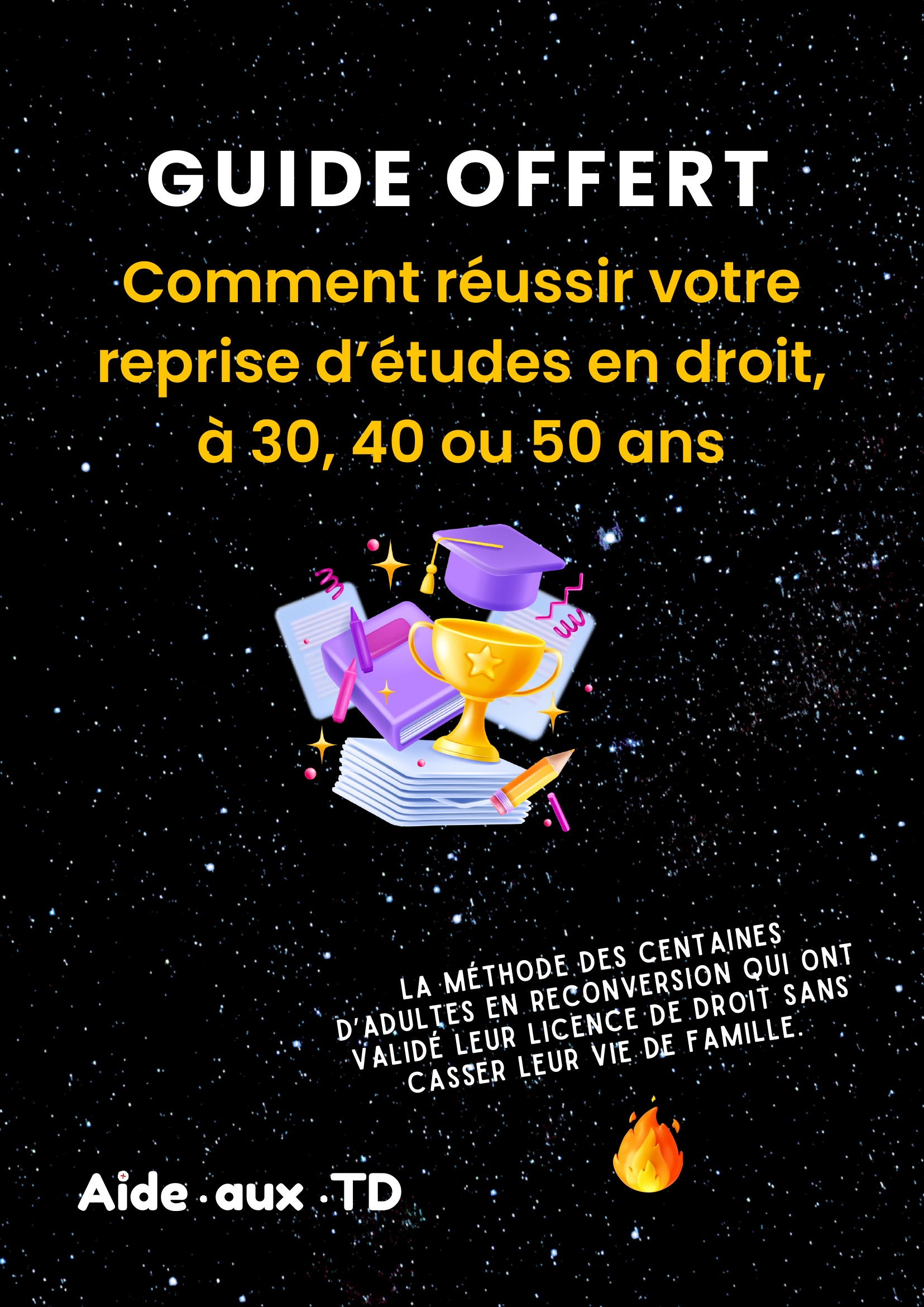Guide gratuit - Comment réussir votre reprise d'études en droit