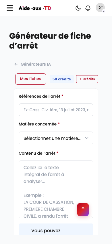 Générateur d'exercices Minos IA