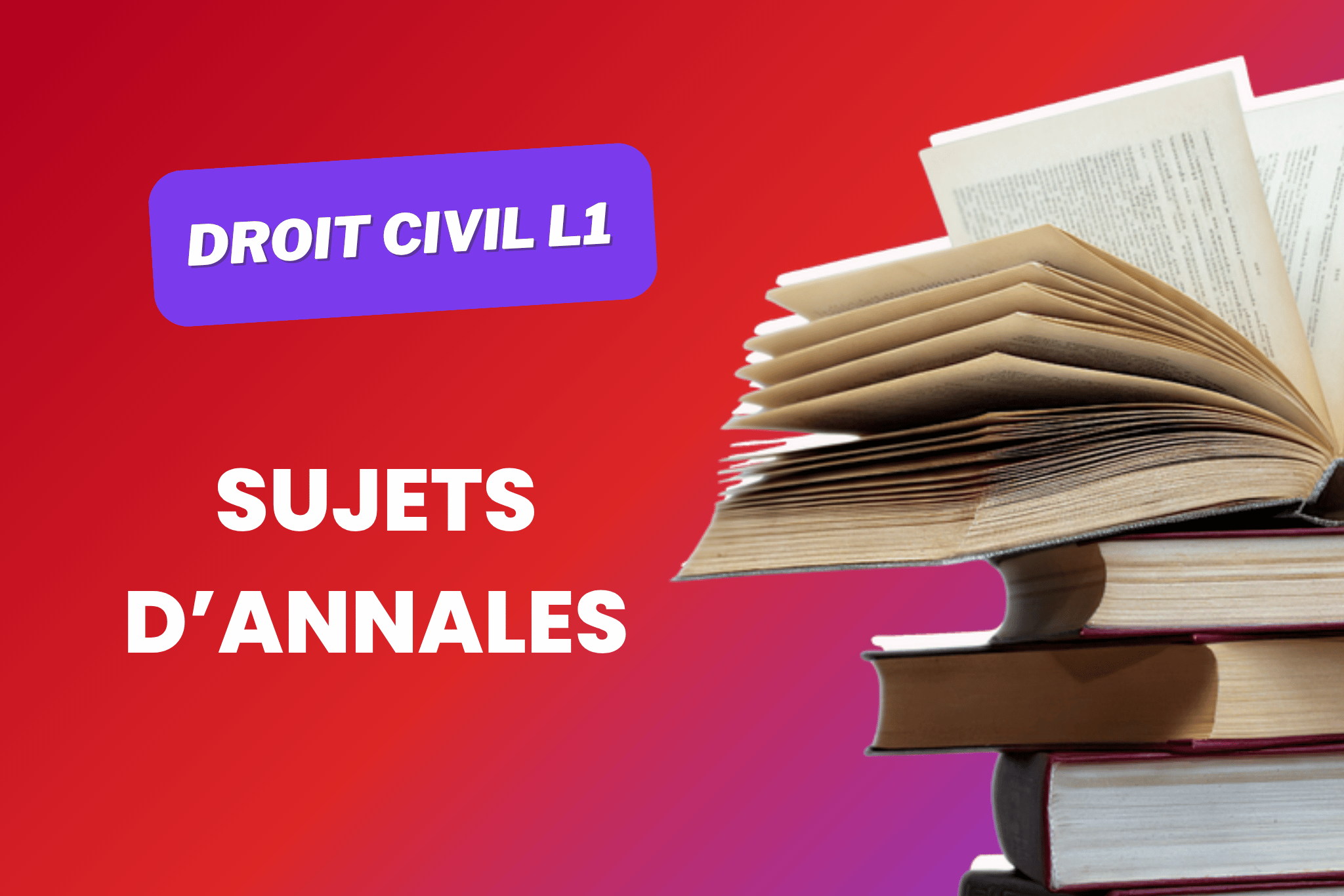 Annales de droit civil L1 : tous les sujets (personnes et famille)