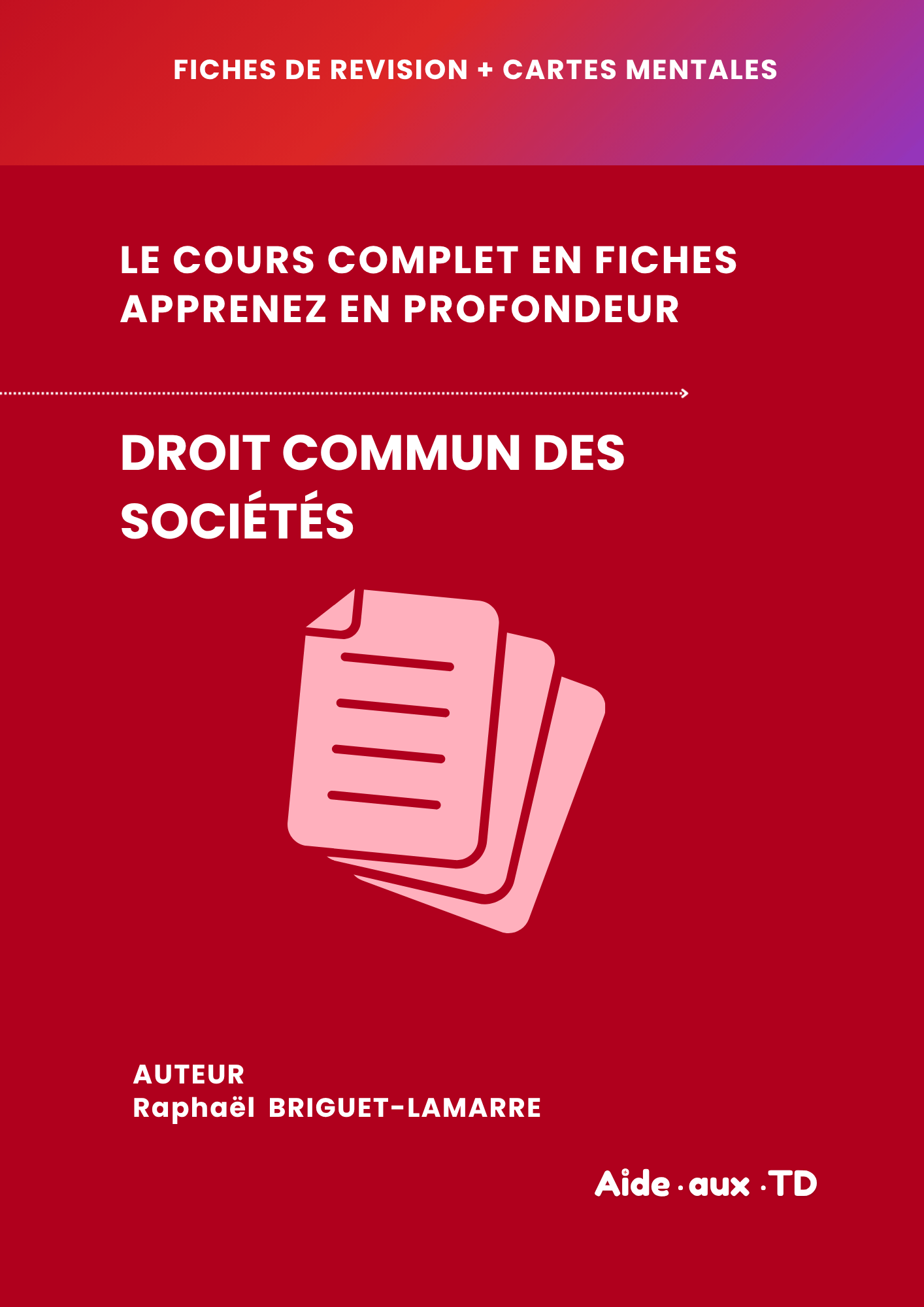 Fiches de révision : Droit commun des sociétés
