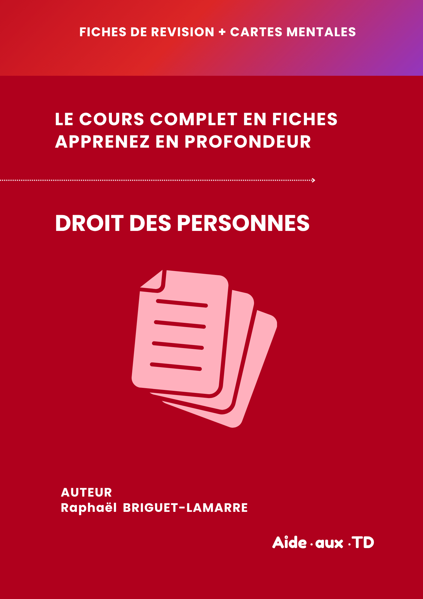 Fiches de révision : Droit des personnes