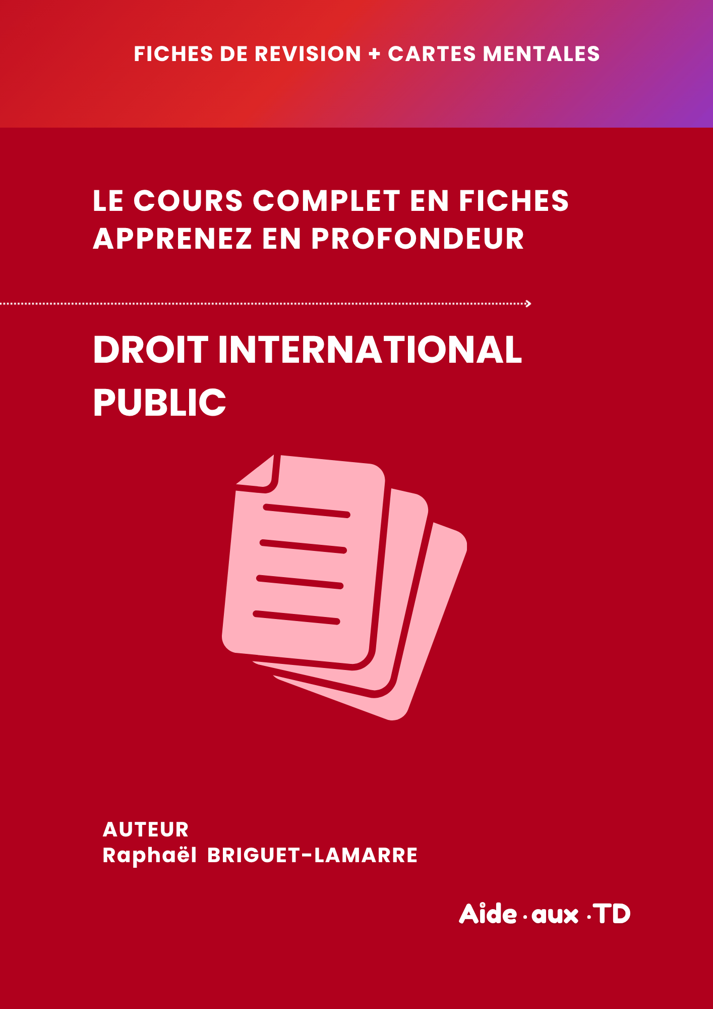 Fiches de révision : Droit international public