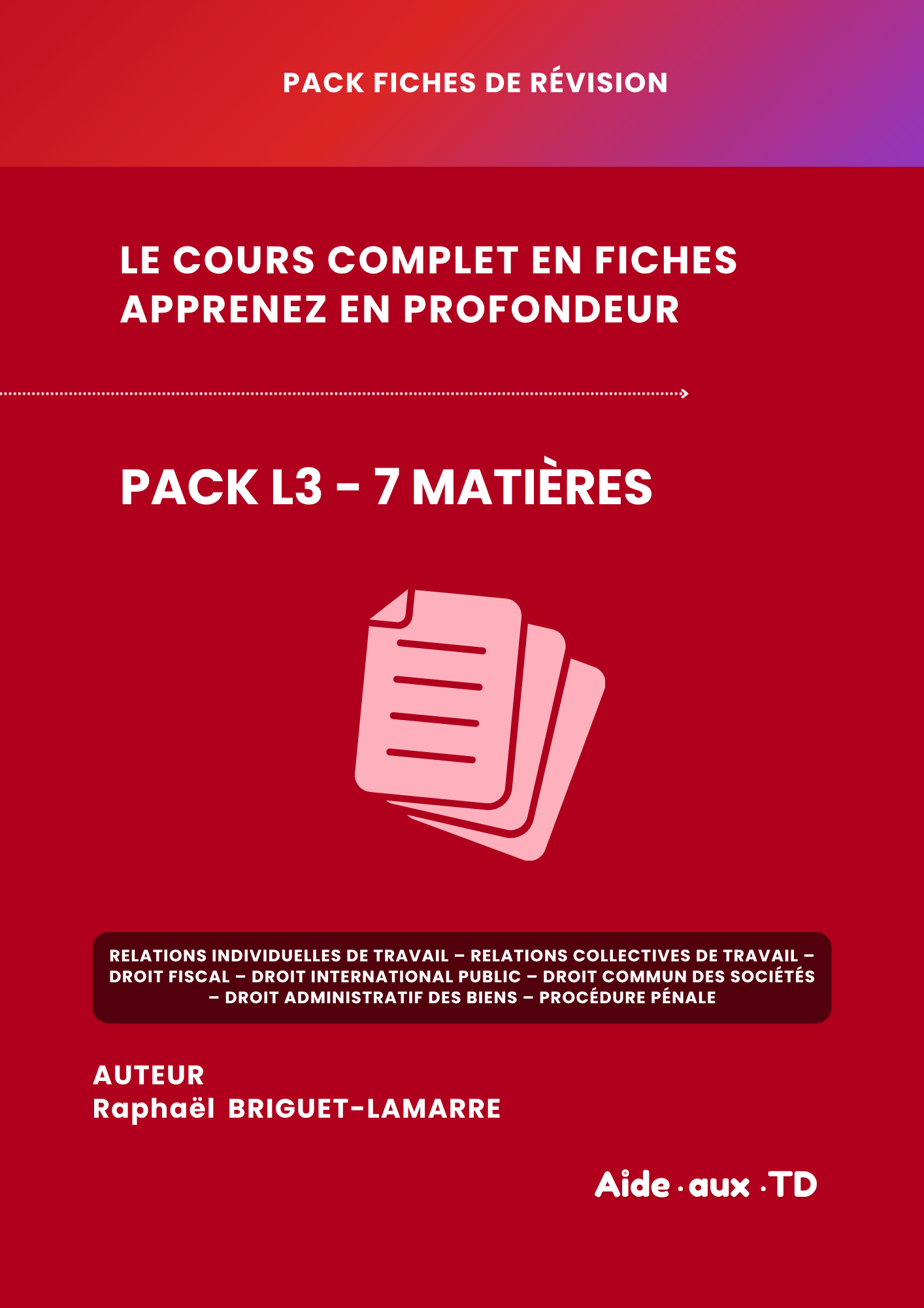 Pack Fiches L3