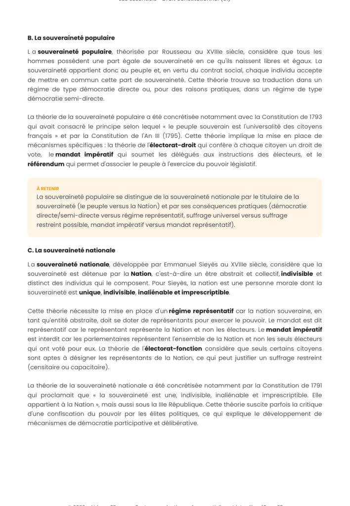 Extrait de L'Essentiel de droit constitutionnel