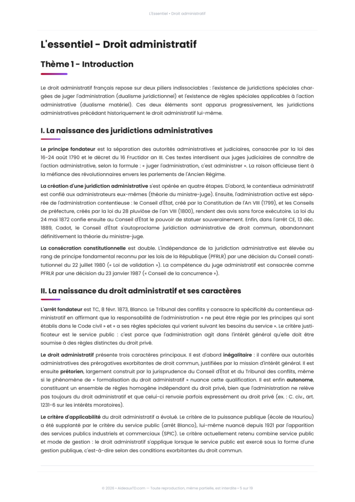 Extrait de L'Essentiel de droit administratif