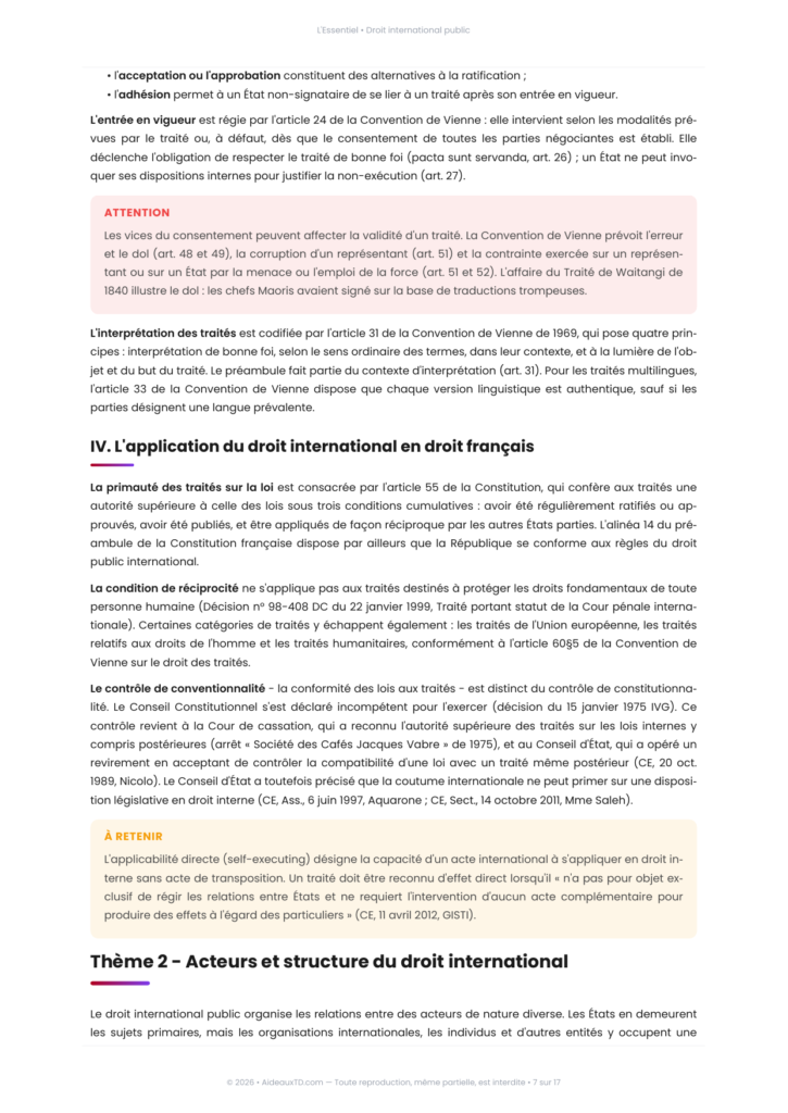Extrait de L'Essentiel de droit international public