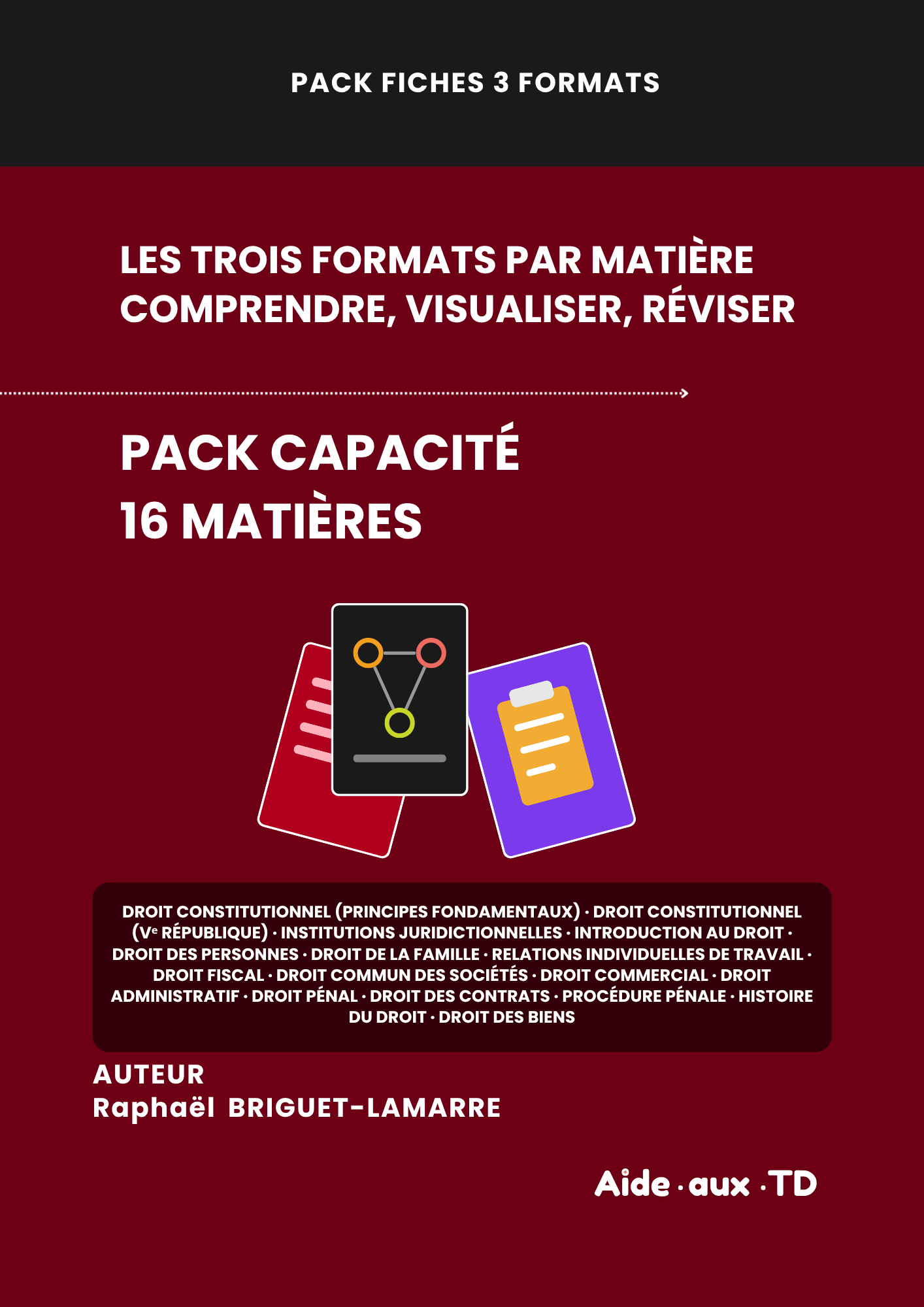 Pack 3 formats : Capacité
