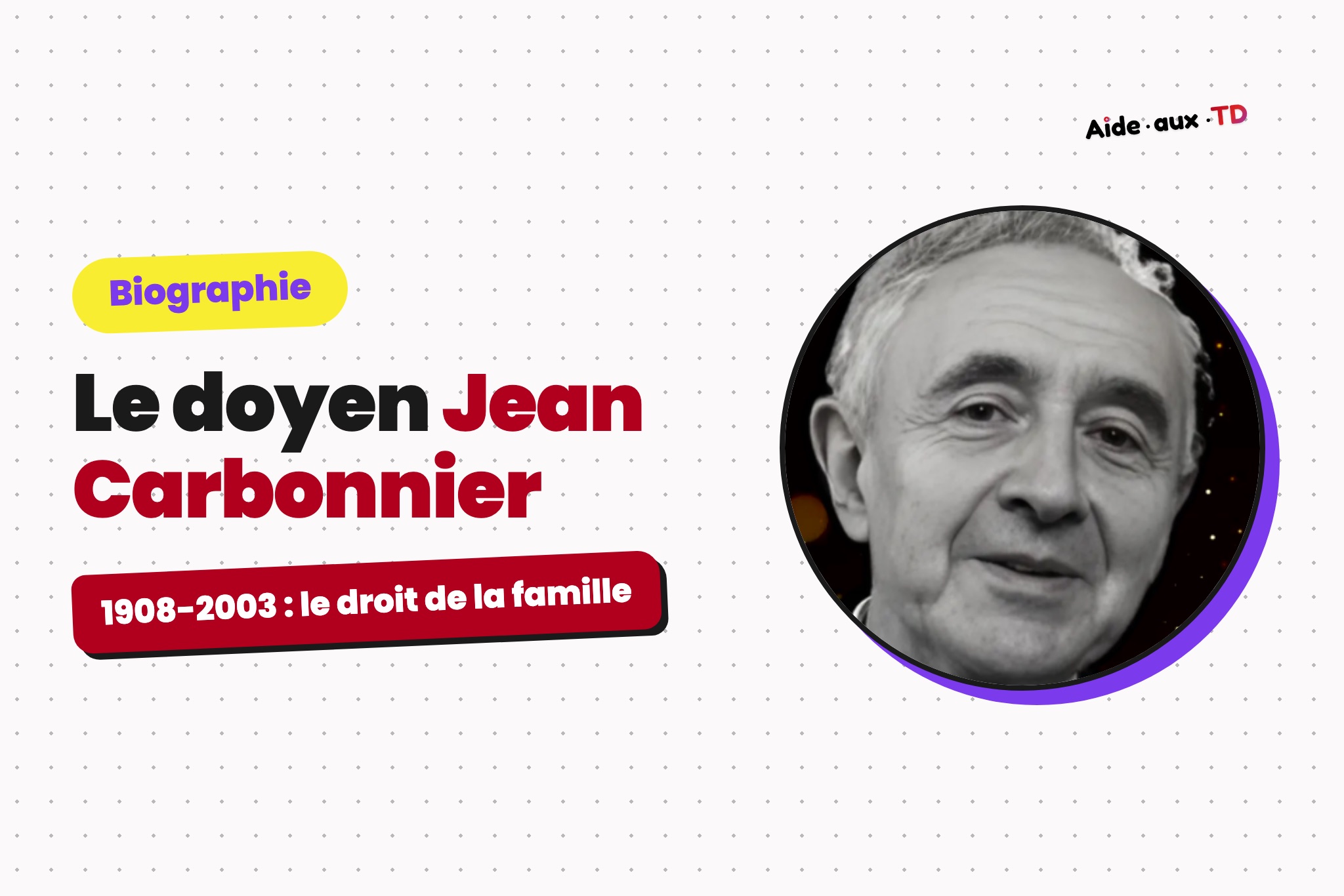 Le doyen Jean Carbonnier (1908-2003) : biographie