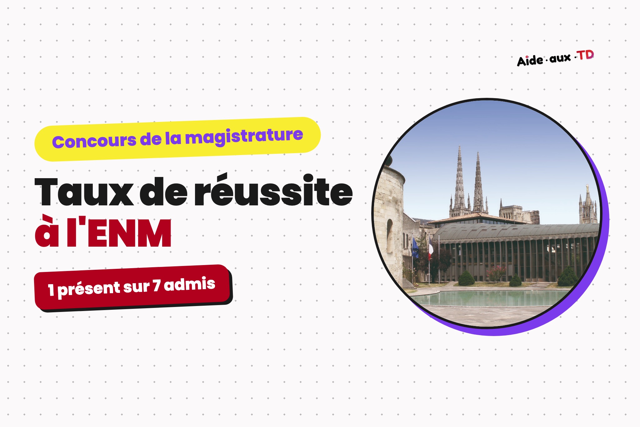 Taux de réussite ENM : les chiffres officiels du concours (2015-2026)