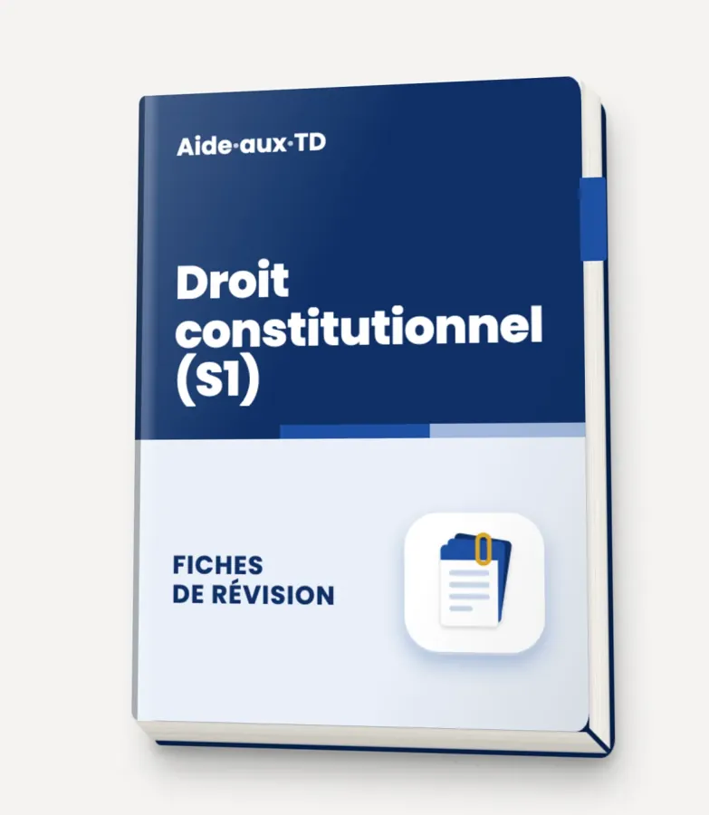 Fiches de révision de droit constitutionnel (S1)