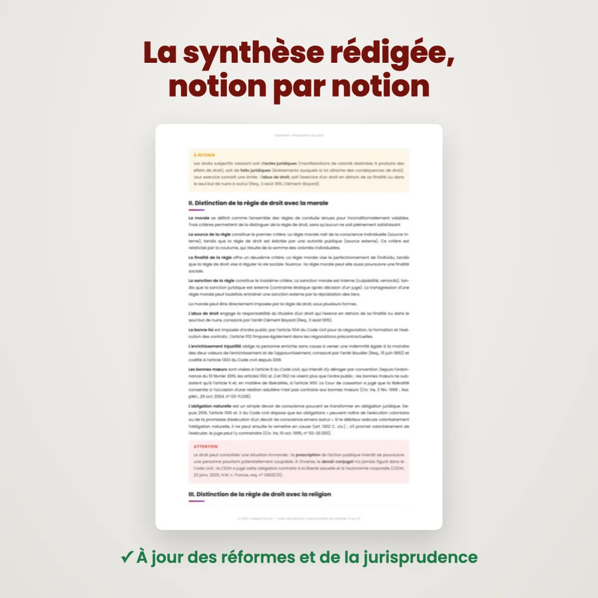 L&rsquo;Essentiel : Introduction au Droit : Extrait
