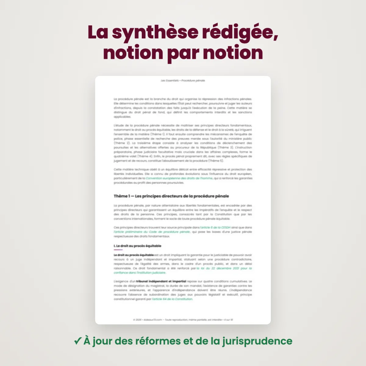 L&rsquo;Essentiel : Procédure Pénale : Extrait
