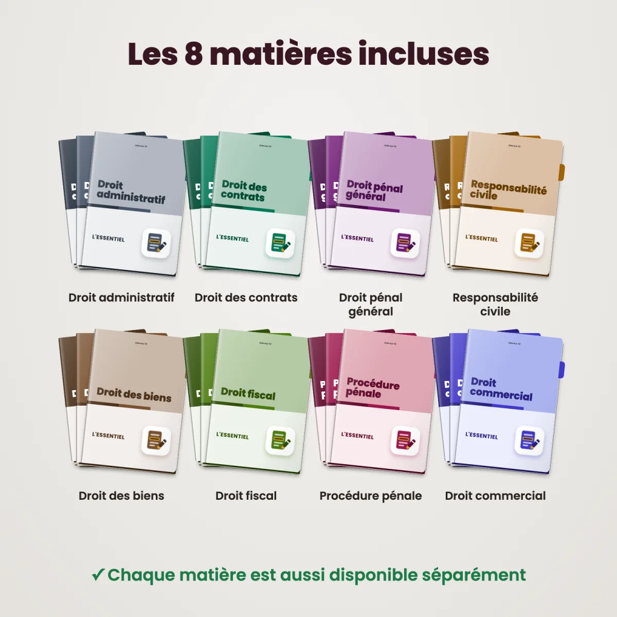 Pack 3 formats : L2 : Matières incluses